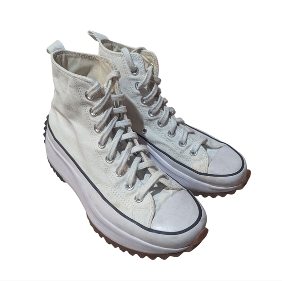 Converse Chuck Taylor All Star Run Star Hike High Top Platform Sneaker White 9 - Picture 1 of 9